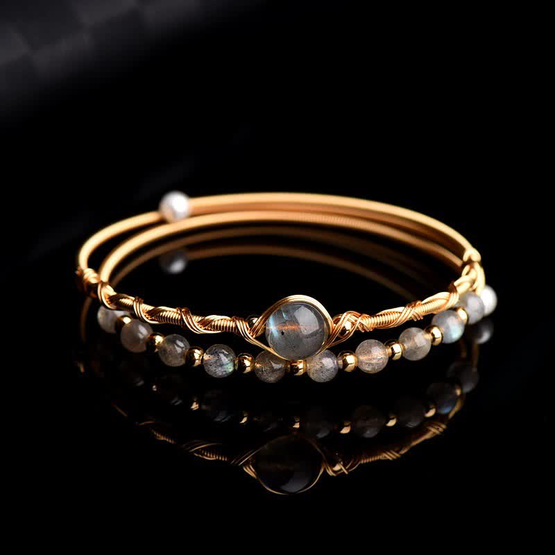 Buddha Stones Maansteen helende Bangle-armband - image 2