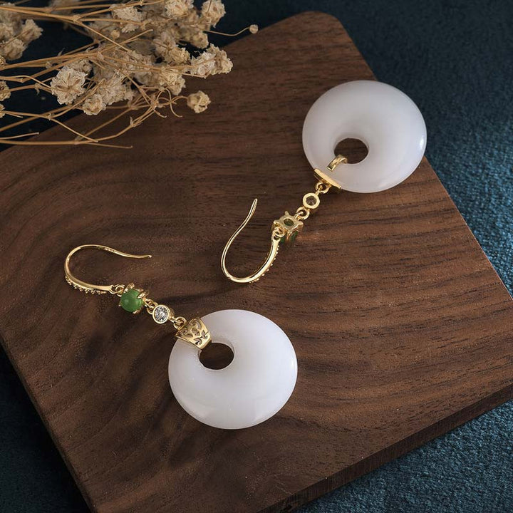 Feng Shui witte jade zegen Oorbellen - image 7