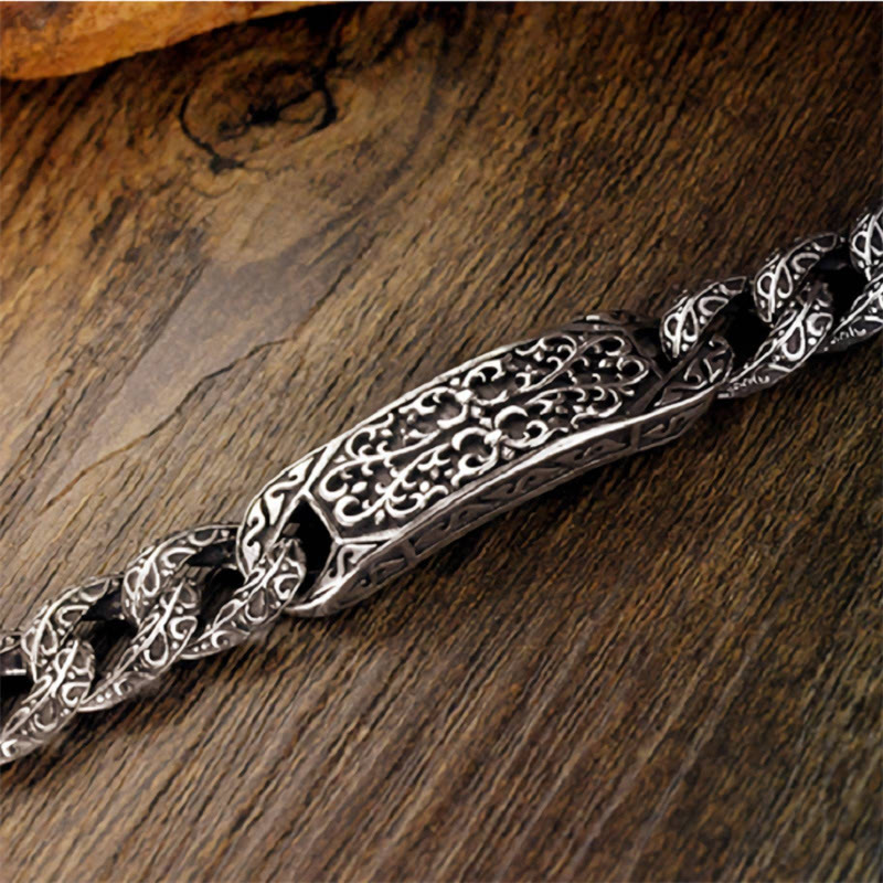 Buddha Stones Vintage gegraveerde helende Armband met patronen - image 2