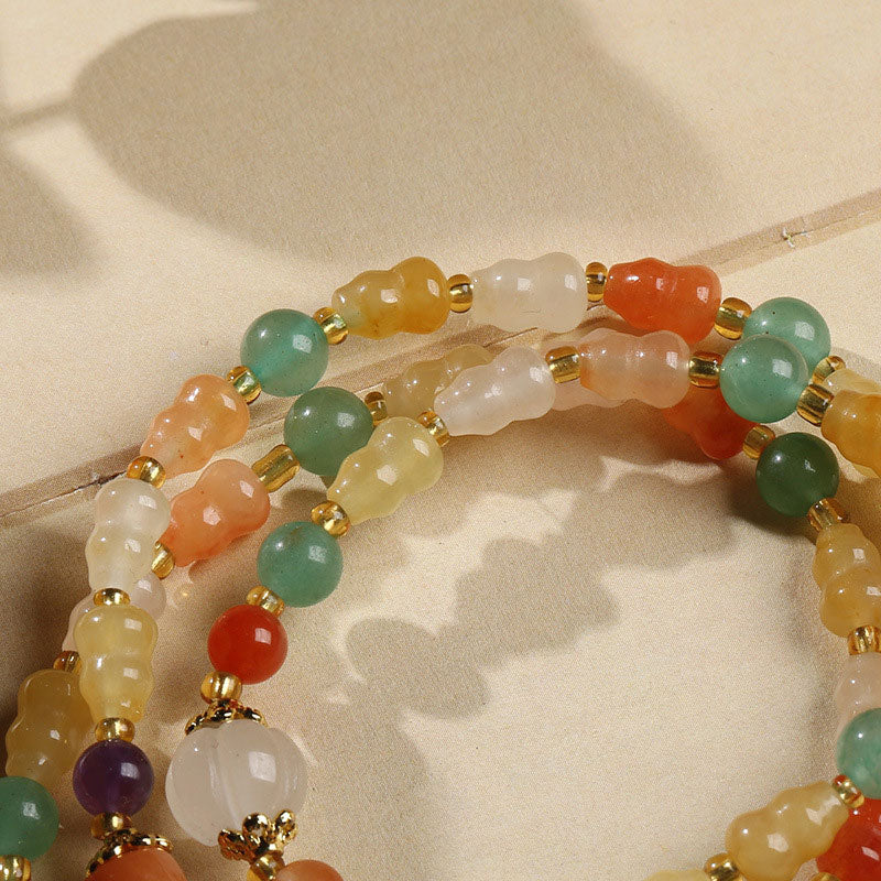 Buddha Stones Gouden zijden jade kalebas rijkdom Armband - image 3