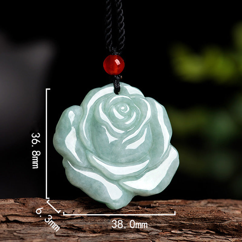 Buddha Stones Lotuspatroon Jade Ketting voor Overvloed en Welvaart - image 5