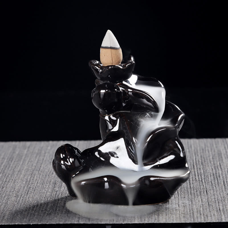 Handgemaakte waterval Wierook met terugstroomkegel, keramische brander - image 2
