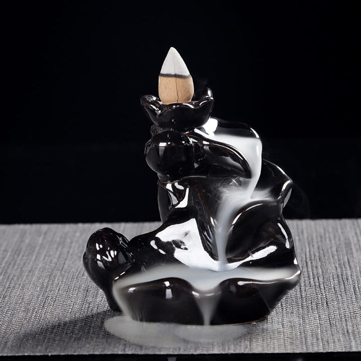 Handgemaakte waterval Wierook met terugstroomkegel, keramische brander - image 2