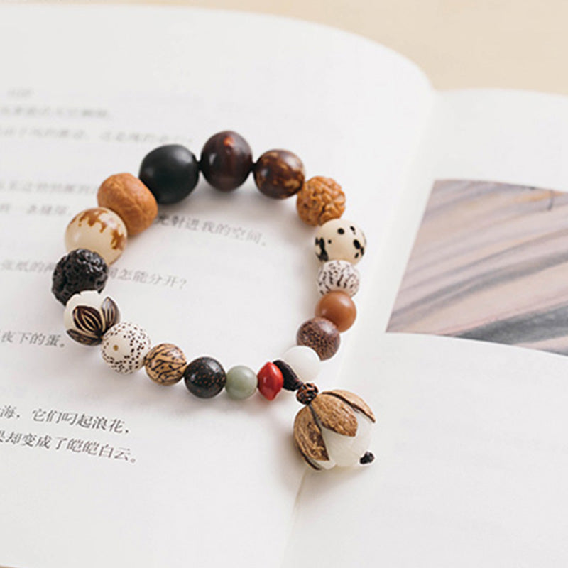 Buddha Stones Bodhizaad Lotus Wijsheid Vrede Pols Mala Armband - image 15