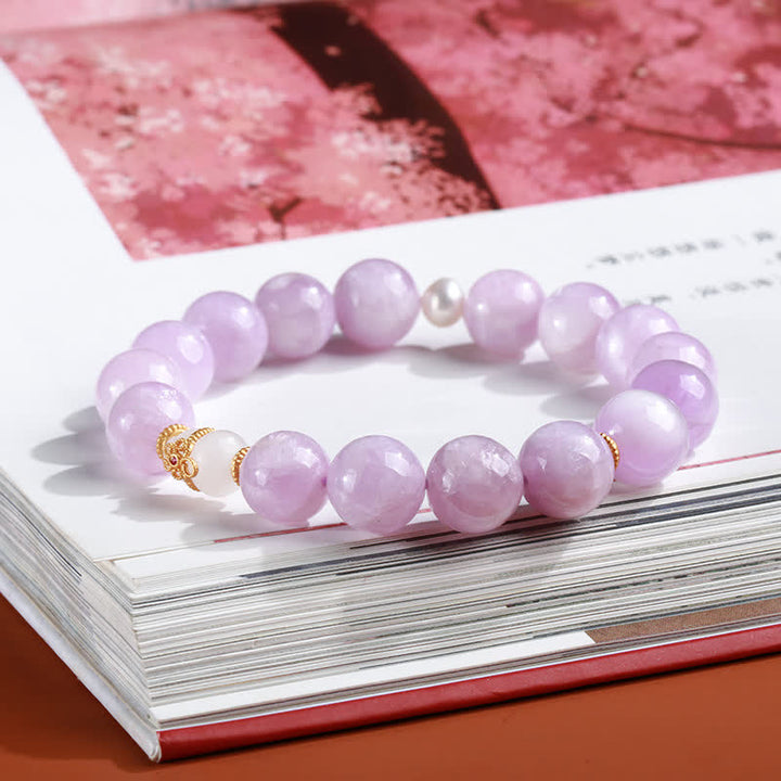 Buddha Stones Kunziet Hetian Witte Jade Kalebas Armband voor Liefde en Spirituele Groei - image 3