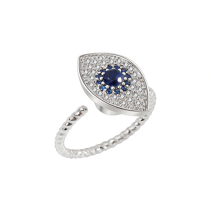 Draaibare Ring van 925 sterling zilver met bescherming tegen het boze oog. - image 7